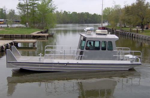 Arbeitsfrachtkahn-Berufsschiff - 3110BV - Scully's Aluminum Boats - Außenborder
