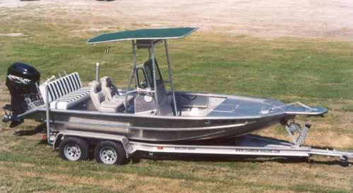 Bay-Boat / Außenborder - 1872V-CC-03 - Scully's Aluminum Boats - mit Mittelkonsole / Sportfischer / Aluminium