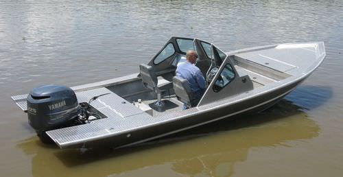 Außenborder-Konsolenboot - 2072VFT - Scully's Aluminum Boats - mit Doppelkonsole / Aluminium