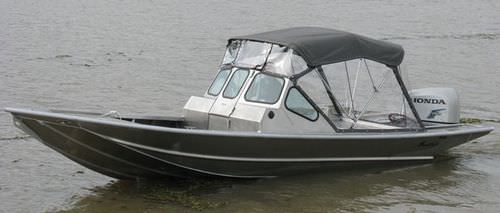 Außenborder-Konsolenboot - 2072V2 - Scully's Aluminum Boats - mit Doppelkonsole / Aluminium