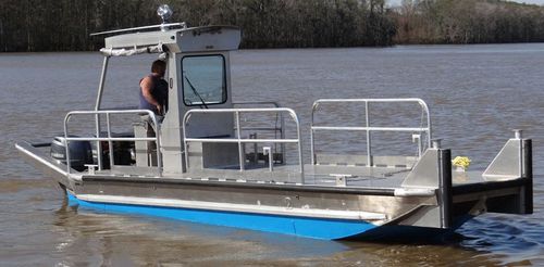 Arbeitsfrachtkahn-Berufsschiff - 2484BV - Scully's Aluminum Boats - Außenborder / Aluminium