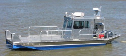 Arbeitsfrachtkahn-Berufsschiff - 3011BV - Scully's Aluminum Boats - Außenborder / Aluminium
