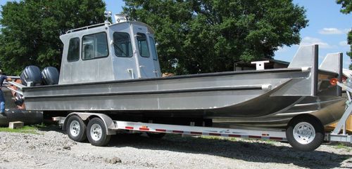 Arbeitsfrachtkahn-Berufsschiff - 3096BV - Scully's Aluminum Boats - Außenborder / Aluminium