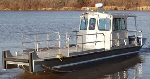 Arbeitsfrachtkahn-Berufsschiff - 3410BV - Scully's Aluminum Boats - Außenborder / Aluminium