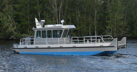 Arbeitsfrachtkahn-Berufsschiff - 3612VB - Scully's Aluminum Boats - Außenborder / Aluminium