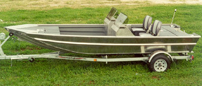 Bass-Boat / Außenborder - 1760V2-SC - Scully's Aluminum Boats - mit Seitenkonsole / Sportfischer