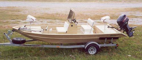 Bass-Boat / Außenborder - 1760SV-CC - Scully's Aluminum Boats - mit Mittelkonsole / Sportfischer