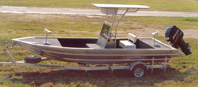 Außenborder-Konsolenboot - 2284V-CC - Scully's Aluminum Boats - Aluminium