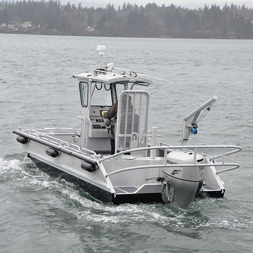 Nutzfahrzeug Berufsschiff - CATHEDRAL 21' (T-TOP) - Workskiff Inc - Außenborder / Aluminium / Jon Boat