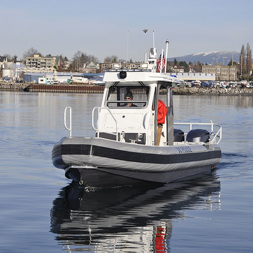 Patrouillenboot Berufsschiff - 23' T-TOP - Workskiff Inc - Außenborder / Aluminium