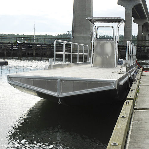 Arbeitsfrachtkahn-Berufsschiff - V BARGE 30' - Workskiff Inc - Außenborder / Aluminium