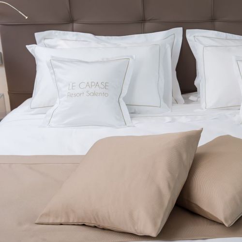 Bettwäsche nach Maß - Plain Cotton Sateen - White colour - Capitani Luxury on Board