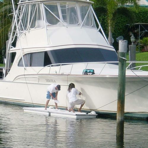 Schwimmponton - Work Floats  - AccuDock - Arbeit / für Yachthafen / HDPE