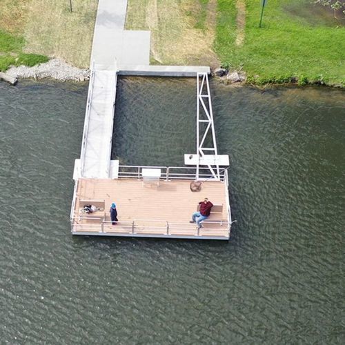 Schwimmponton - AccuDock - Anker / für die Fischerei
