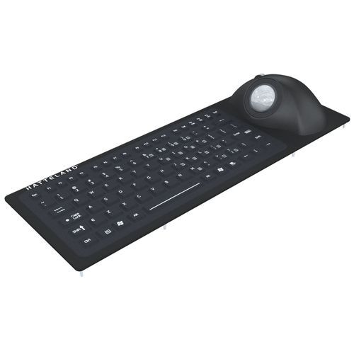 Computertastatur für Schiffe - HT RKTE85B - Hatteland Display AS - 85 Tasten / Trackball