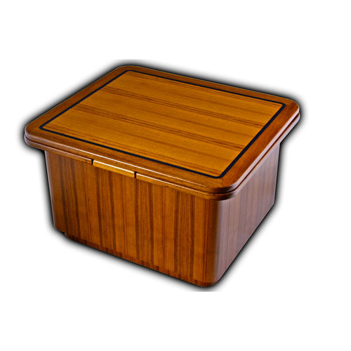 Cockpittisch für Yacht - Box - Release Marine - klappbar / Holz / mit Lagerkisten