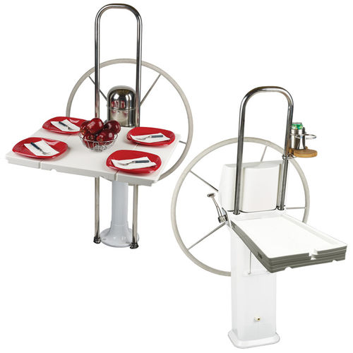 Tisch für Boot - 737WH - Edson Marine - klappbar / Polyethylen