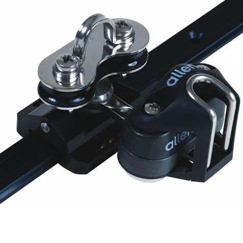 Schlitten für Großsegel - A4589CAT676 - Allen Brothers - feste Seilscheiben / Kugellager / Schwenkschäkel