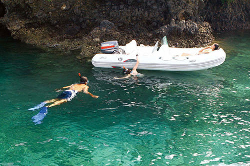 Außenborder-Schlauchboot - Captain - Silver marine - RIB / mit Mittelkonsole / max. 4 Personen