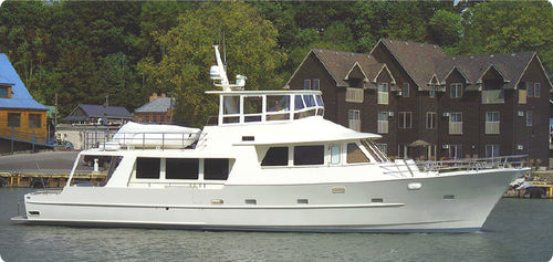 Motoryacht für Kreuzfahrten - PASSAGE MAKER 74 - Kanter Yachts - Trawler / mit Steuerhaus / Verdränger