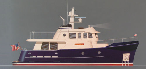 Offshore-Motoryacht - 50 - Kanter Yachts - mit Steuerhaus / Verdränger Rumpf