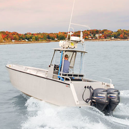 Außenborder-Konsolenboot - 7.5m - Kanter Yachts - zweimotorig / mit Mittelkonsole / Sonnendeck