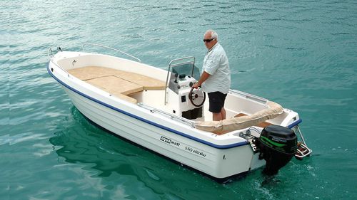 Außenborder-Konsolenboot - FISH 5.50 T - Biskinis Bros S.A. - mit Mittelkonsole / Sportfischer / max. 8 Personen