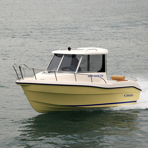 Angelboot für Tagesfahrten / Außenborder - KING FISHER 5.70 - Biskinis Bros S.A. - mit Steuerhaus / max. 6 Personen / mit Kabine