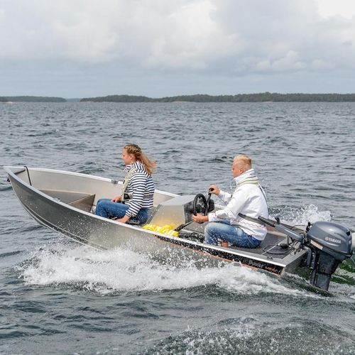 Offenes Boot / Außenborder - MINI S - FISKARS Inha Works., Buster Boats - mit Seitenkonsole / Sport / Aluminium