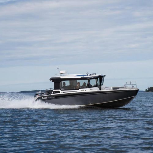 Cabin-Cruiser / Außenborder - PHANTOM C - FISKARS Inha Works., Buster Boats - zweimotorig / Hardtop / mit Steuerhaus