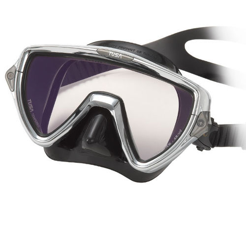 Einglas-Tauchmaske - M-110SQB-CR VISIO PRO - Tabata Deutschland - mit UV-Filter / entspiegelnd