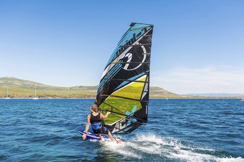 Windsurf-Segel / Slalom - AC-X - ZERO16 - Point-7 International - 7 Segellatten / 6 Segellatten