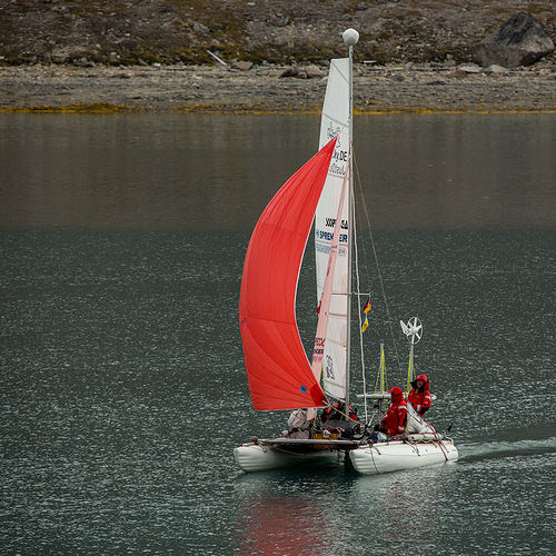 Aufblasbarer Sportkatamaran - Ducky-19 - Inflatable Solution - Eduard Maydanik - Einhand / Zweihand / asymmetrischer Spinnaker