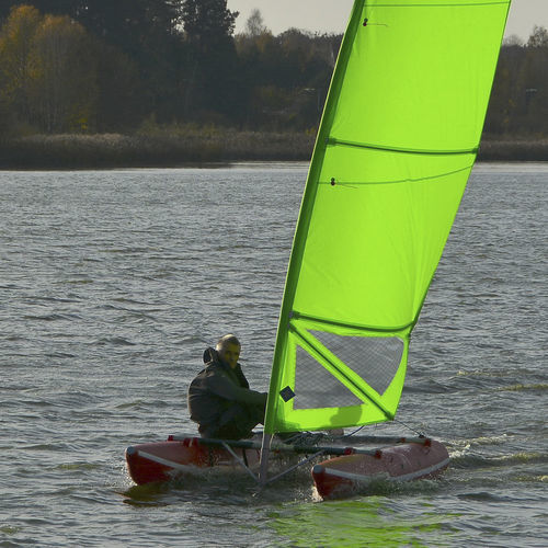 Aufblasbarer Sportkatamaran - Ducky-13 - Inflatable Solution - Eduard Maydanik - Einhand / Catboat