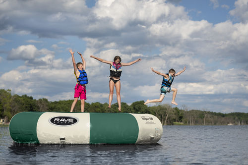 Trampolin-Wasserspielgerät - Aqua Jump Eclipse 150 Northwoods - RAVE Sports - für Wassersportzentrum / aufblasbar
