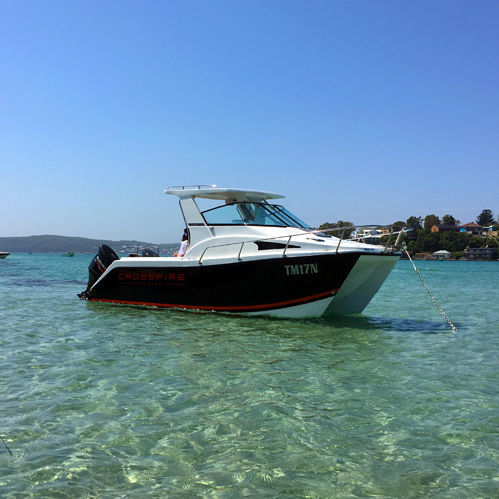 Cabin-Cruiser / Katamaran - CROSSFIRE 618GT - Neil Marine (Pvt) Ltd - Außenborder / zweimotorig / Open