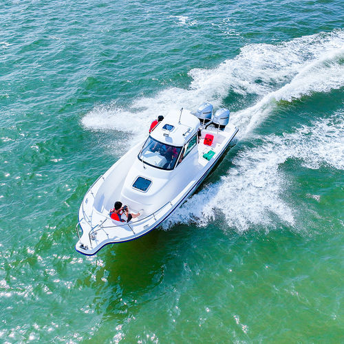 Deck-Boat / Außenborder - FRP30F - Qingdao Lian Ya Boat Co.,Ltd. - Open / Sport / Sportfischer