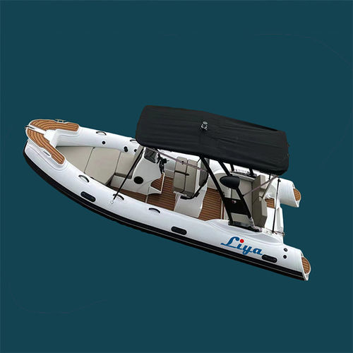Außenborder-Schlauchboot - HYP520 - Qingdao Lian Ya Boat Co.,Ltd. - Benzin / halbstarr / mit Mittelkonsole