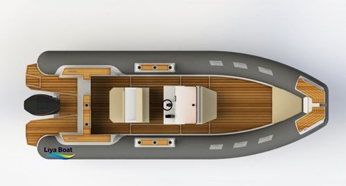 Außenborder-Schlauchboot - HYP790 de luxe - Qingdao Lian Ya Boat Co.,Ltd. - zweimotorig / Festrumpf / RIB