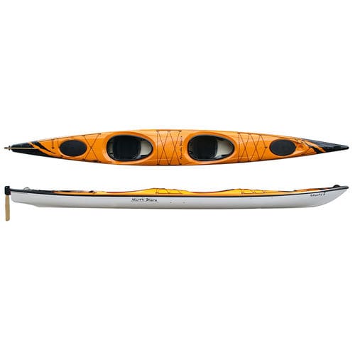 Touring-Kajak - ATLANTIC 2 - North Shore Sea Kayaks - Meer / für Erwachsene / Zweisitzer