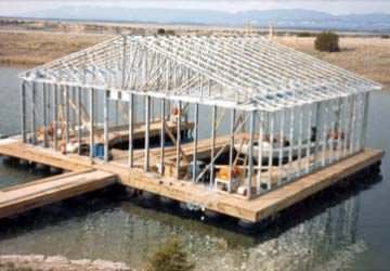 Schwimmponton - Topper Industries - Anker / für Yachthafen / Holz