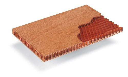 Dekor-Sandwichplatte - NOMEX® DECORE TM - BELLOTTI SPA - Wabenstruktur / Holz