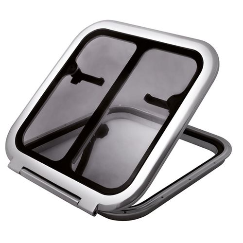 Deckluke für Boot - 901 series - Foresti & Suardi - quadratisch / öffnend / Aluminium