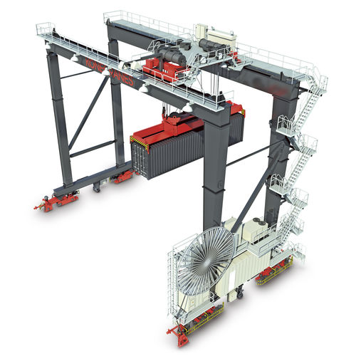 Container-Stapelkran / Schienen - ARMG - Konecranes - automatisch