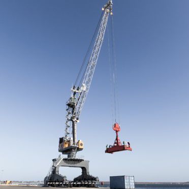 Hafenkran - LPM Series - Liebherr-International Deutschland - Schienen / mit Gummireifen