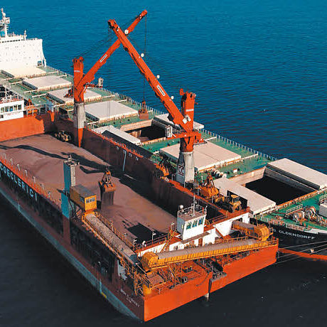Kran für Knanschiff - CBG series - Liebherr-International Deutschland - auf Schwimmkai / Schwerlast / mit Gelenkausleger