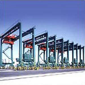 Container-Stapelkran / mit Gummireifen - Mitsui Engineering & Shipbuilding