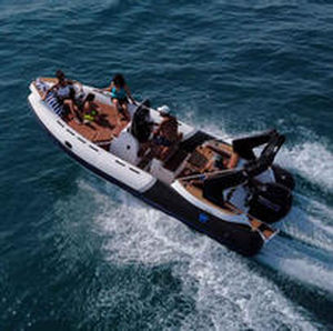 Außenborder-Schlauchboot - TL650 - Tiger Marine - halbstarr / mit Mittelkonsole / Open