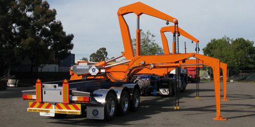 Straßenanhänger - SB363  - Steelbro - Container / für Hafenterminals / Seitenhub