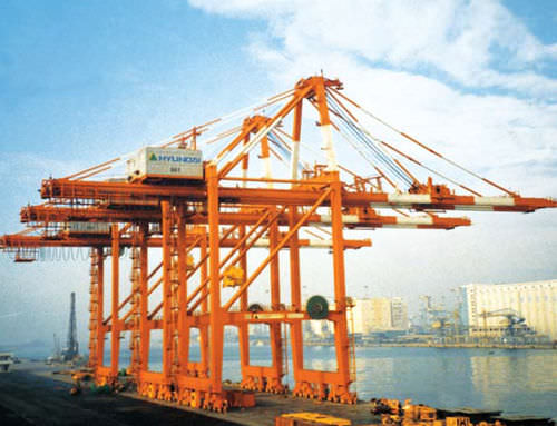 Post-Panamax-Containerkran - ARTICULATED BOOM TYPE - 50 LT - Hyundai Samho Crane Division